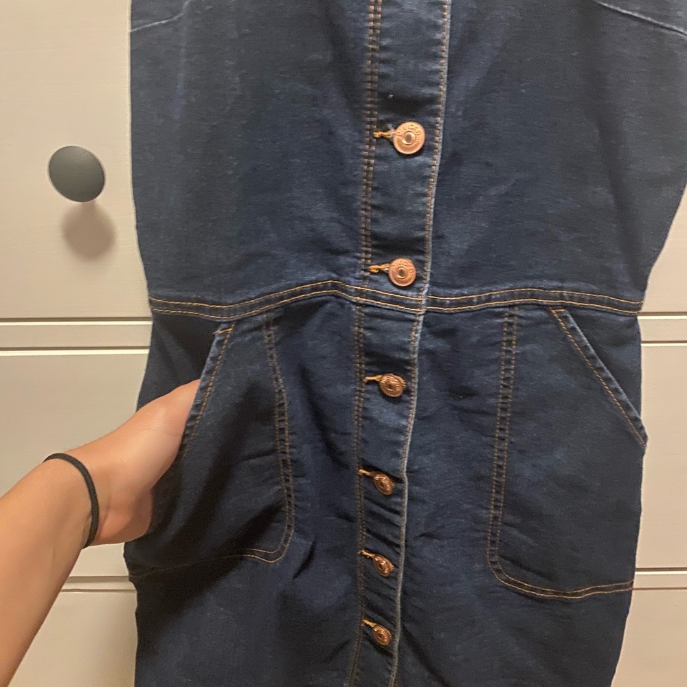 H&M overall denim dress - Picture 4 of 10